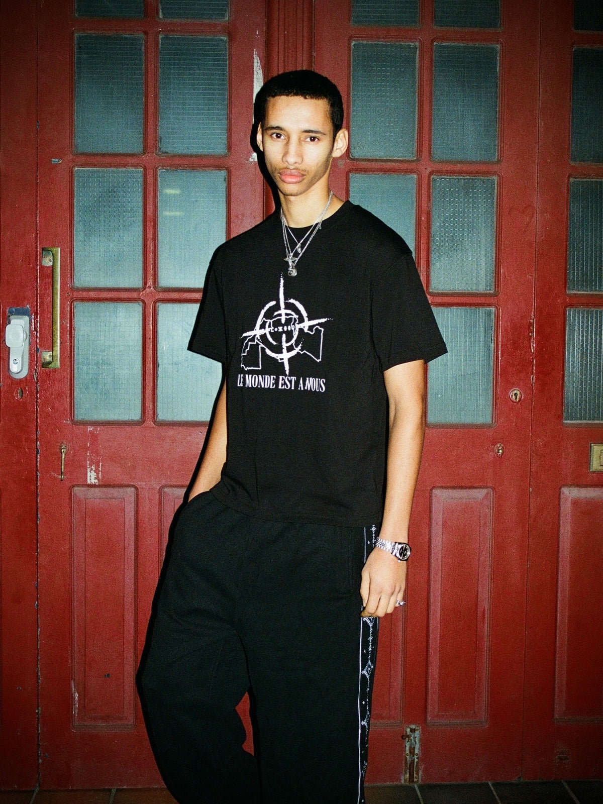 'THE WORLD IS OURS TEE - BLACK