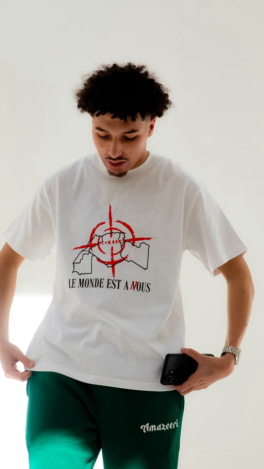 'THE WORLD IS OURS' TEE - WHITE
