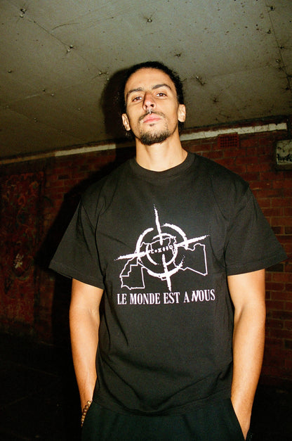 'THE WORLD IS OURS TEE - BLACK