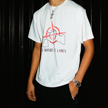 'THE WORLD IS OURS' TEE - WHITE
