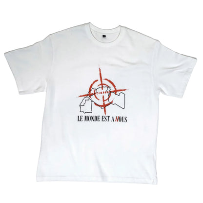 'THE WORLD IS OURS' TEE - WHITE