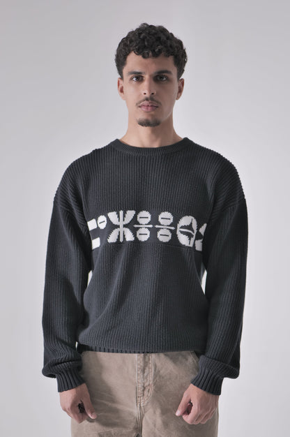 BLACK KNITWEAR