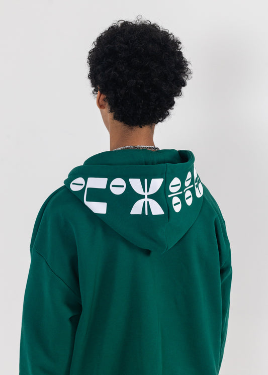 Pine Green Tracksuit Zip Hood